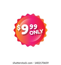 9.99 $ only - special offer - glossy button. 