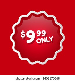 9.99 $ only - special offer - glossy button. 