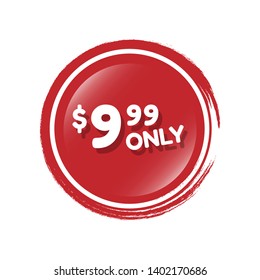 9.99 $ only - special offer - glossy button. 