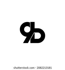 9b initial letter monogram logo design