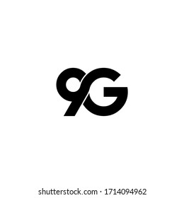 originales Monogramm-Logo-Design mit 9 g Buchstaben
