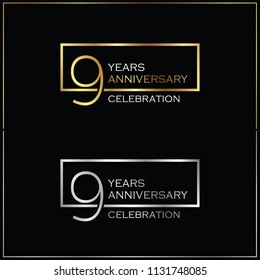 9th years anniversary celebration background