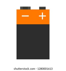 9v Battery Front View Vector Flat Stock Vector (Royalty Free ...