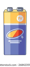 Alimentação do tipo PP3 da bateria de 9V