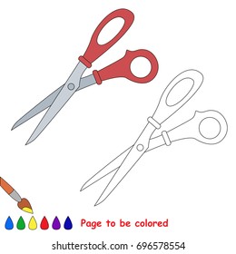 _ to be colored, the coloring book for preschool kids with easy educational gaming level.