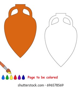 _ to be colored, the coloring book for preschool kids with easy educational gaming level.