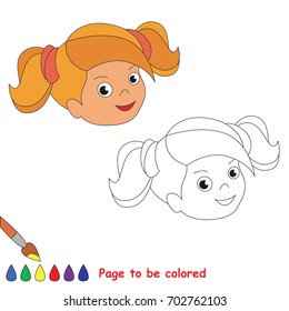 _ to be colored, the coloring book for preschool kids with easy educational gaming level.
