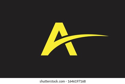 Illustration zur Vektorillustration des ersten Logodesigns in Großbuchstaben A, AA oder AAA