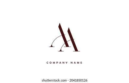 A, AA Alphabets Letters Logo Monogram