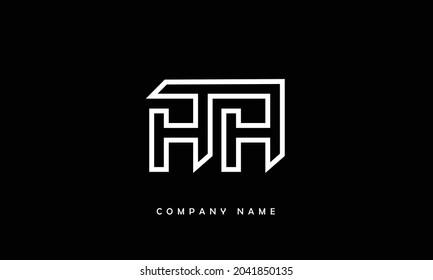 Monograma con el logotipo de letras A, AA