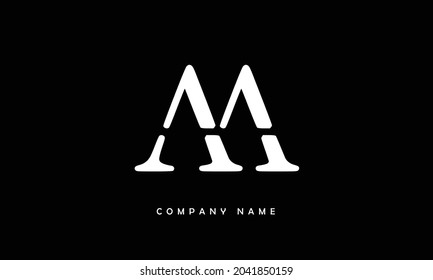 A, AA Alphabets Letters Logo Monogram