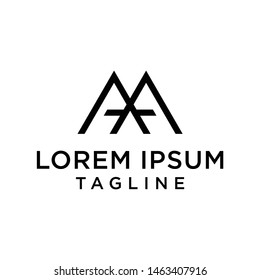 A, AA, AM, MA letters logo monogram