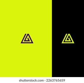 A, AA Letter Logo Vector Template Abstract Monogram Symbol 