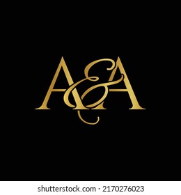 A and A, AA logo initial vector mark, AA luxury logo