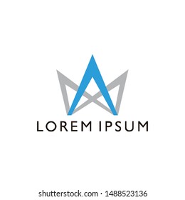 A, AM, or MA logos, in the shape of a crown