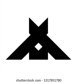A, AX. XA, AXM initials company logo
