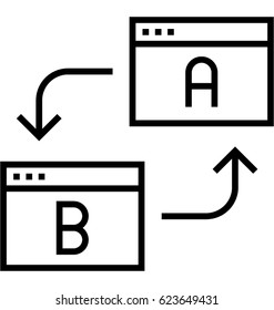 A/ B Testing Vector Icon