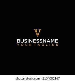 Diseño moderno de logotipo minimalista A, B y V