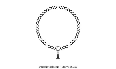 ['Una cadena circular cuentas