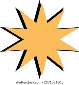 "A close up of a star on a black background" is a high-resolution image depicting a detailed view of a single star against a dark backdrop. This asset is ideal for use in astronomy-related projects.