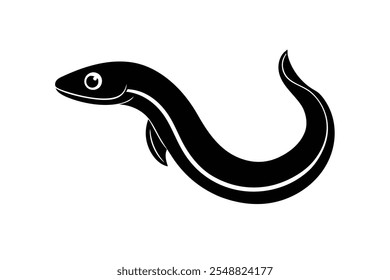 "A Cute Eel Fish Vector Illustration"