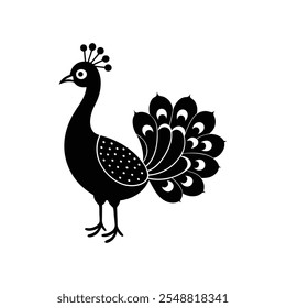 "A Cute Peacock Vector Illustration"