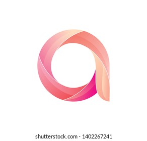 "A" font with a simple and beautiful style