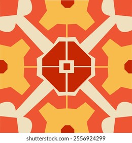 "A geometric design featuring alternating zigzag stripes , suitable for everyday fashion."