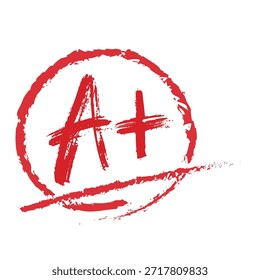 Diseño de tipografía de fuente de pincel rojo de grado A+