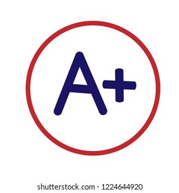 A+ 테스트 점수, A 더하기 문자 스톡 벡터(로열티 프리) 1929741215 | Shutterstock