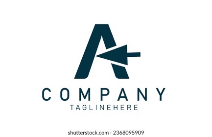 A, Letter, Monogram, Communication, Business, Online, shop, logo, design, inspiration. modern, logo bag, online, click. design illustration template, online, shop, logo, icon, sale, vector, bag, compu