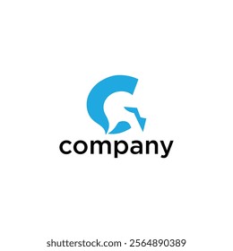 "A logo with a stylized blue letter 'G' and the word 'company' written below it in black text.