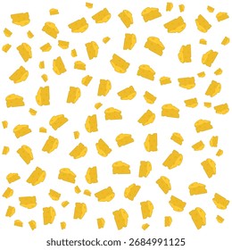 "A Scattered Cheese Wedge Pattern