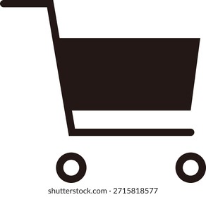 "Un ícono de Carrito de compras de dibujo de línea simple y moderno para compras en línea, comercio electrónico, compras, lista de compras, agregar a la funcionalidad de Carrito, etc."