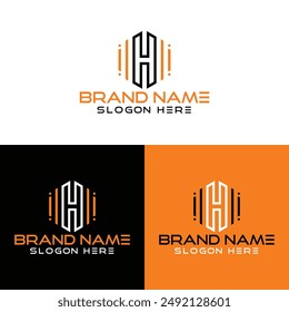 "Un sofisticado logotipo de monograma de letra 'H' con líneas entrelazadas, que encarna la elegancia y la unidad. Ideal para marcas que buscan una identidad distintiva y profesional que transmita confianza y excelencia".