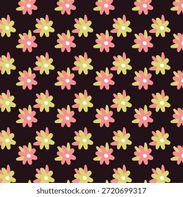 "A stunning seamless floral pattern featuring hand-drawn botanical elements and vibrant blooms. Perfect for textiles, wallpapers, and elegant packaging, this high-quality design brings a fresh, organic, and timeless aesthetic to any creative project."
