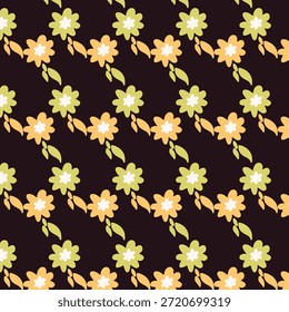 "Um deslumbrante padrão floral sem emenda com elementos botânicos à mão e flores vibrantes. Perfeito para têxteis, papéis de parede e embalagens elegantes, este design de alta qualidade traz uma estética fresca, orgânica e atemporal para qualquer projeto criativo."
