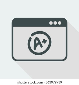 A+ top evalutation - Vector flat icon