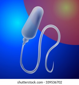 a. Vector illustration on blue background