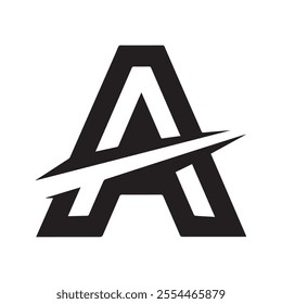 A "A" vector logo design 
