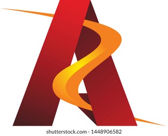 A, Z letter vector logo design