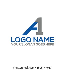 A1 / 1A monogram logo design 
