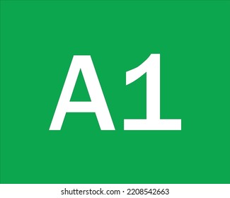 A1 logo, sign and symbol 