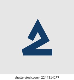 A2 Initial 2 logo icon template vector design