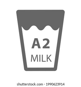 A2 milk logo on white background. vector illustration