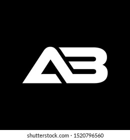 A3 AB logo monogram icon vector template