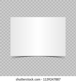 A3 sized blank paper mockup. Vector.