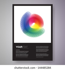 A4 / A3 format design layout with your text Eps 10 vector illustration