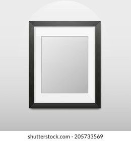 A4 / A3 Format paper design vector with text, picture frame and shadow 