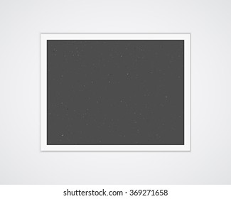 A4 / A3 Format paper design vector with text, picture frame and shadow
